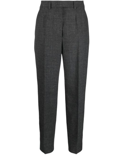 Prada Gray Klassische Hose Mit Bügelfalten