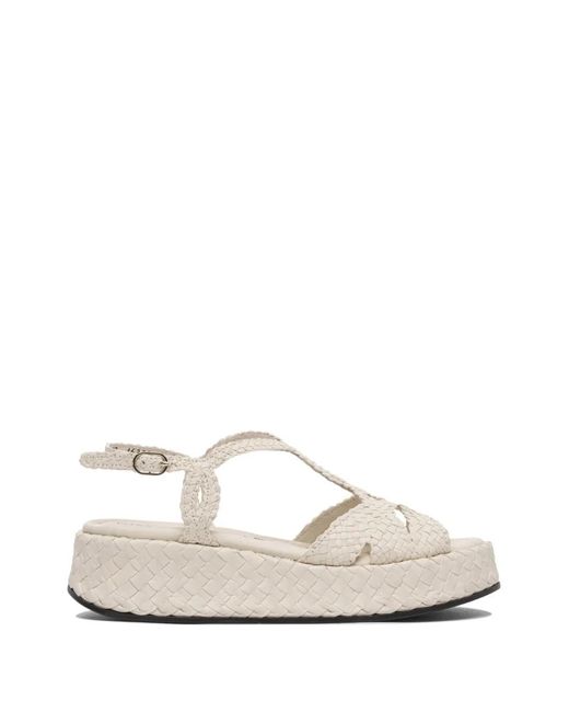 Toni Pons Green 95Mm Interwoven Leather Sandals
