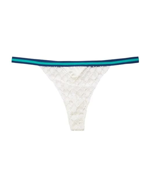 Fleur du Mal Blue Match Point Tanga