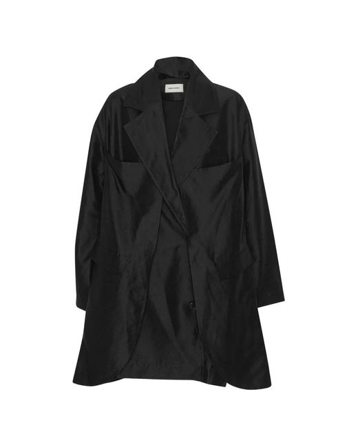 Henrik Vibskov Black Beetle Notch-Lapel Coat