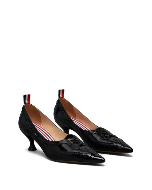 Thom Browne Black Leather Pumps