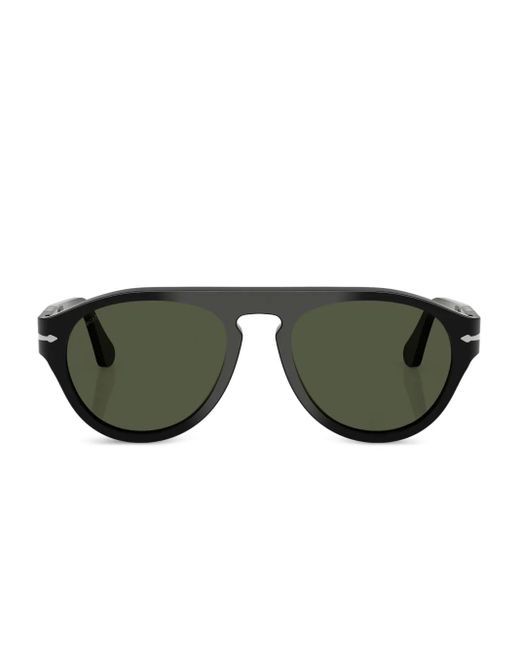 Persol Zonnebril Met Ovalen Montuur in het Green