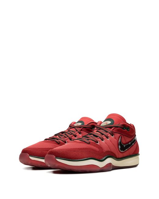 Nike Red Air Zoom Gt Hustle 2 Low-Top Sneakers for men