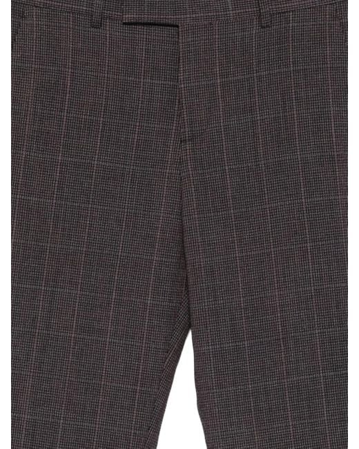 Paul Smith Gray Check-Print Trousers for men