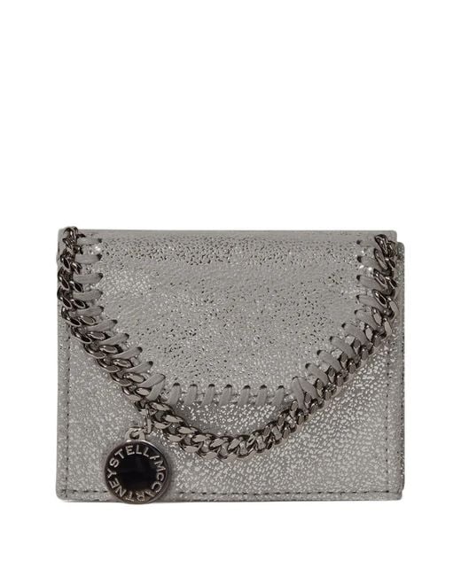 Stella McCartney Gray Falabella Tri-Fold Wallet