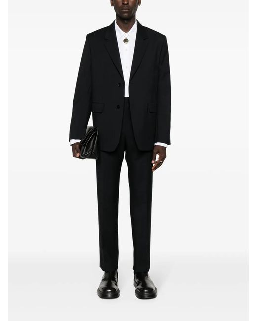 Jil Sander Black Wool Single-Breasted Suit for men
