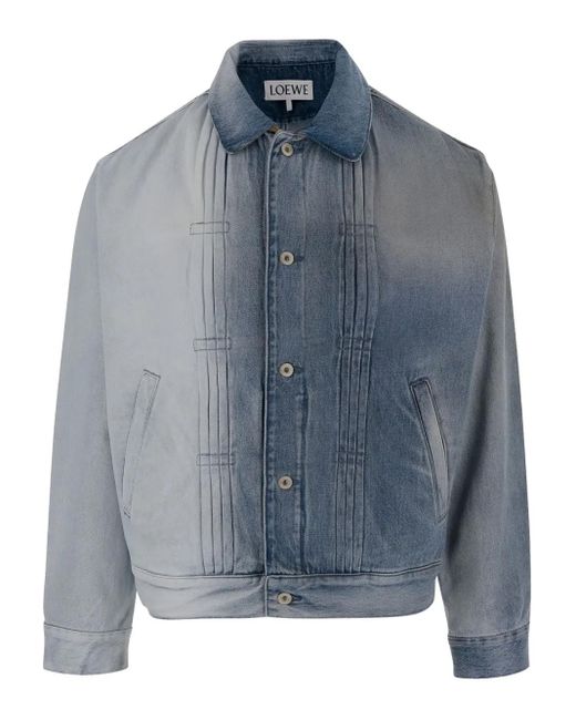 Loewe Blue Gradient Denim Jacket for men