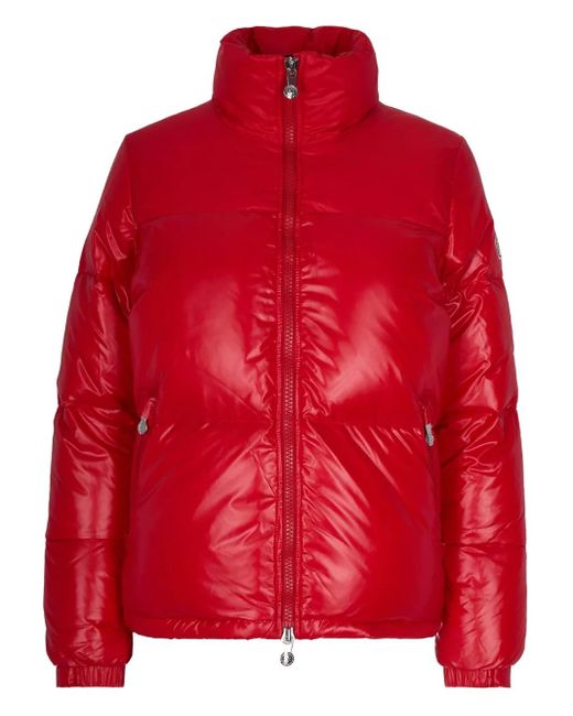 Pyrenex Red Zip-Up Puffer Jacket