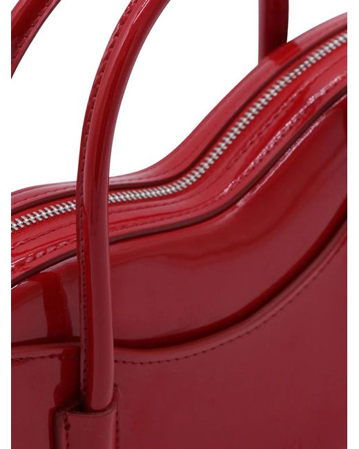Fiorucci Red Sac Porté Épaule Zippé En Cuir À Anses