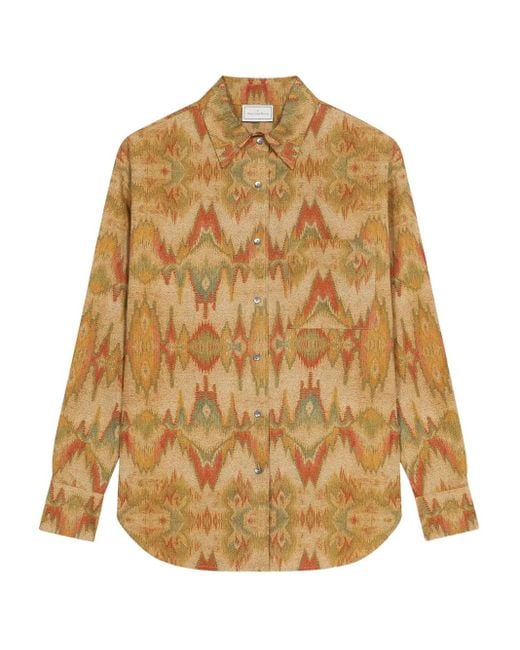 Camicia Con Stampa di Pierre Louis Mascia in Natural da Uomo