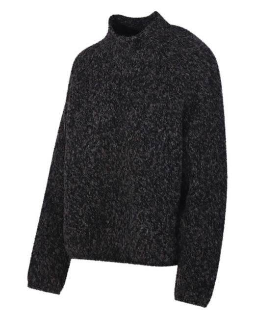 Fabrizio Del Carlo Black High-Neck Long-Sleeves Sweater
