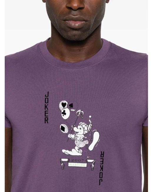メンズ Martine Rose グラフィック Tシャツ Purple