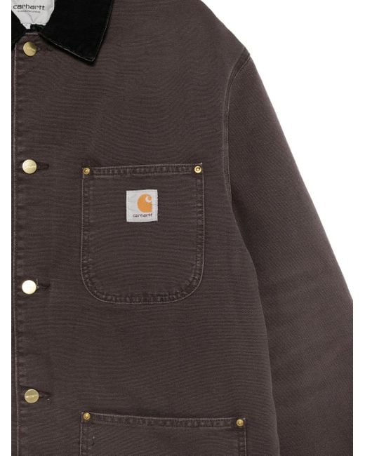 Carhartt Brown Og Chore Corduroy-Collar Coat