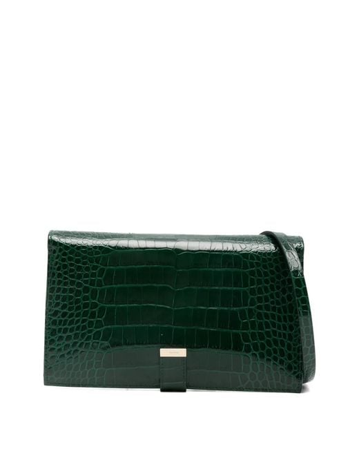 Tom Ford Green Croc-Effect Wallet