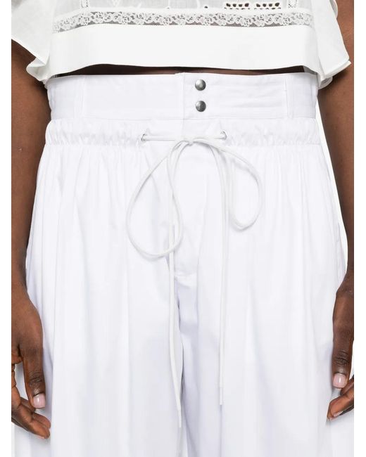 Aniye By White Drawstring Trousers
