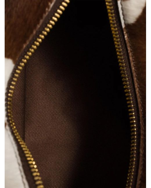 Miu Miu Brown Animal-Print Shoulder Bag