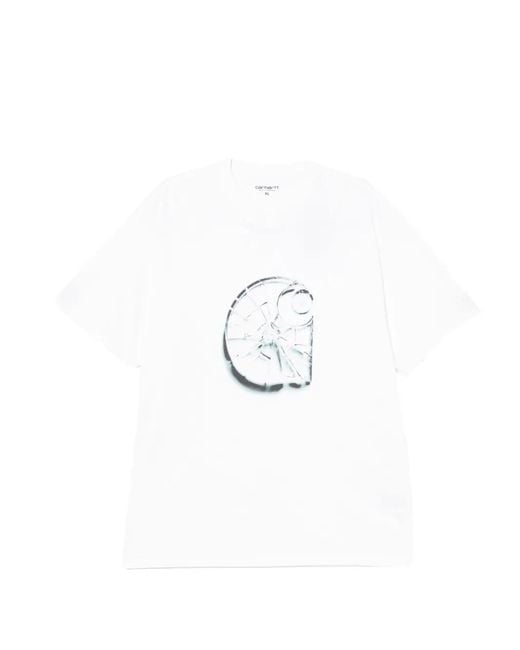 Carhartt White S/S Shattered T-Shirt for men