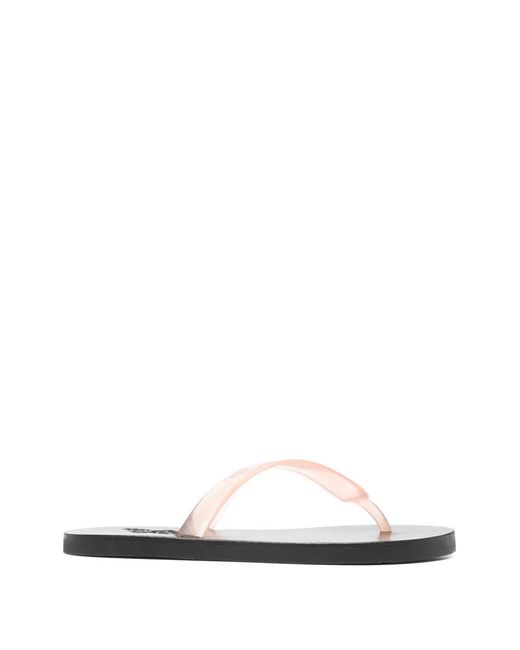 Ancient Greek Sandals White Jelly Thong Sandals