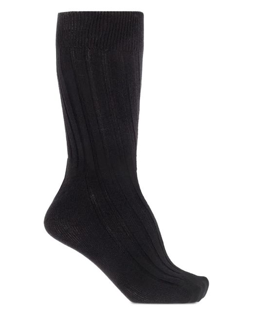 Tom Ford Black Ribbed Socks for men