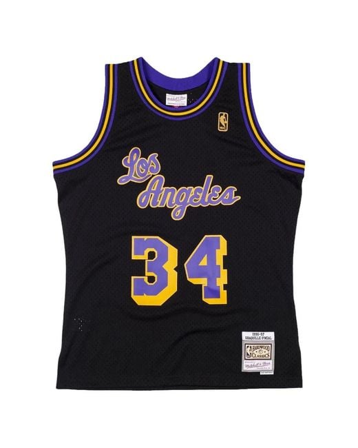 Mitchell & Ness Black X Nba Los Angeles Lakers Shaquille O'Neal Swingman Jersey for men