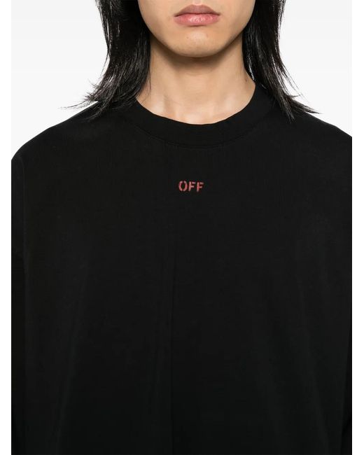 Off-White c/o Virgil Abloh Black Off Stamp T-Shirt for men