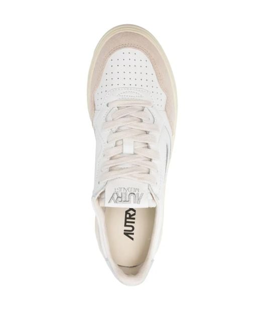 Autry White Medalist Sneakers
