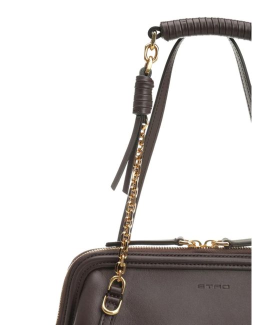 Etro Black Small Leather Shoulder Bag