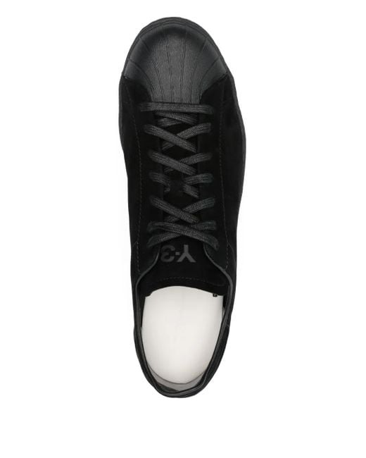 Y-3 Black Suede Leather Sneakers