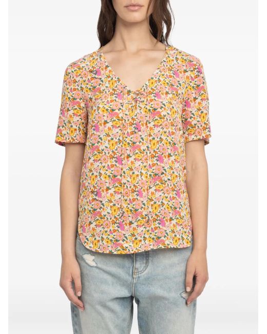 Zadig & Voltaire Top Met Korte Mouwen in het White