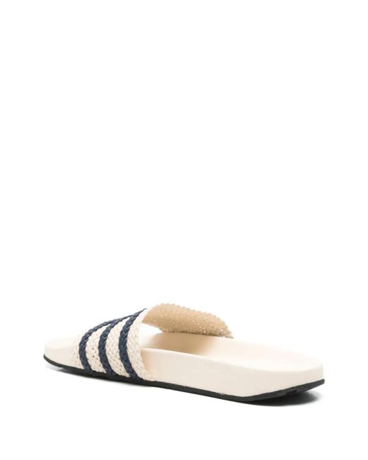 Adidas White X Wales Bonner Adilette Slides