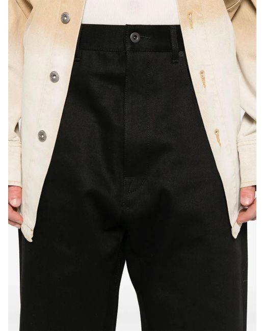 Rick Owens Black Geth Cutoffs Shorts for men