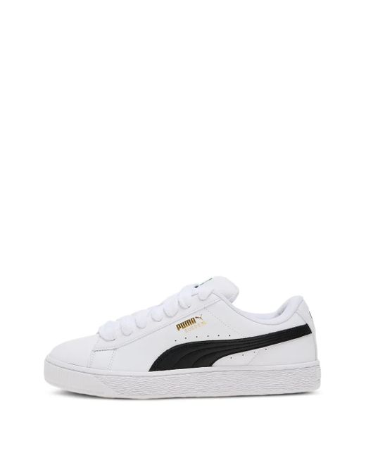 PUMA White Suede Xl Leather Sneakers