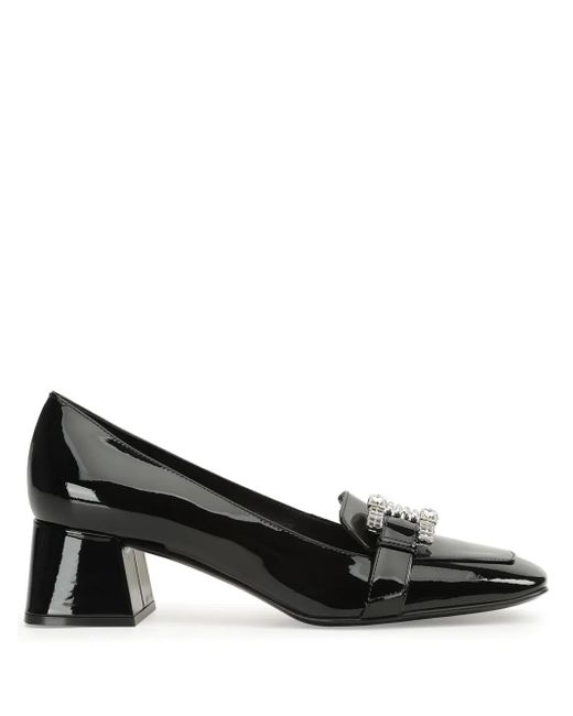 Sergio Rossi Black Twenty Buckle Pumps