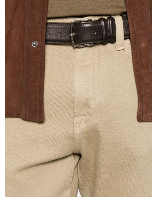 John Varvatos Natural Belt-Loop Logo-Patch Jeans for men