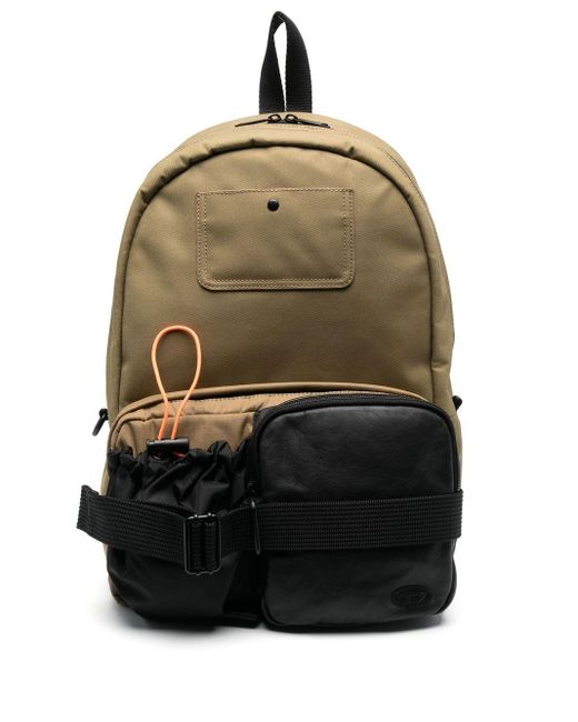 DIESEL Green Dsl Utility Backpack for men