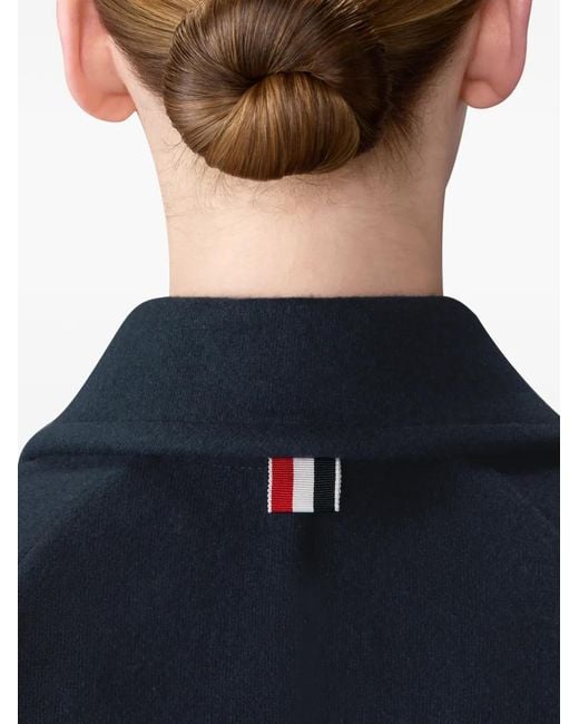 Thom Browne Blue Double-Face Jacquard Jacket