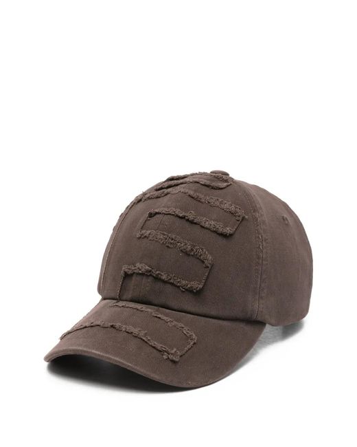 Etudes Studio Brown Logo-Detail Beanie Hat