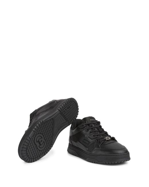 Gucci Black Jones Leather Sneakers - Men's - Rubber/calf Leather/fabric for men