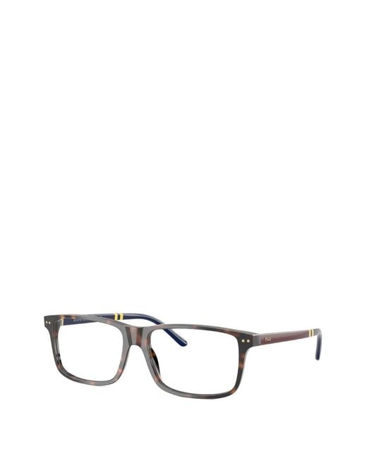 Polo Ralph Lauren White Rectangle Glasses for men
