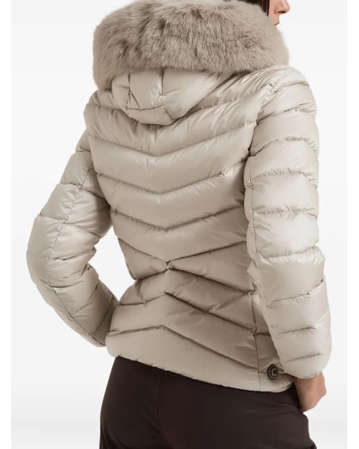 Colmar Natural Faux Fur-Trim Hooded Jacket