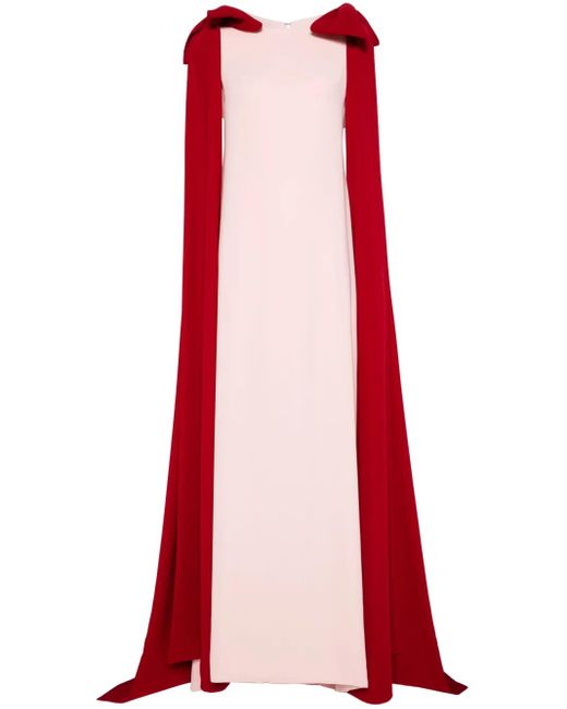 Jean Louis Sabaji Red Bow-Detail A-Line Abaya