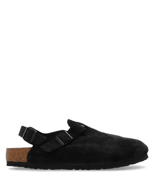 Birkenstock Black Tokio Suede Slingback Sandals for men