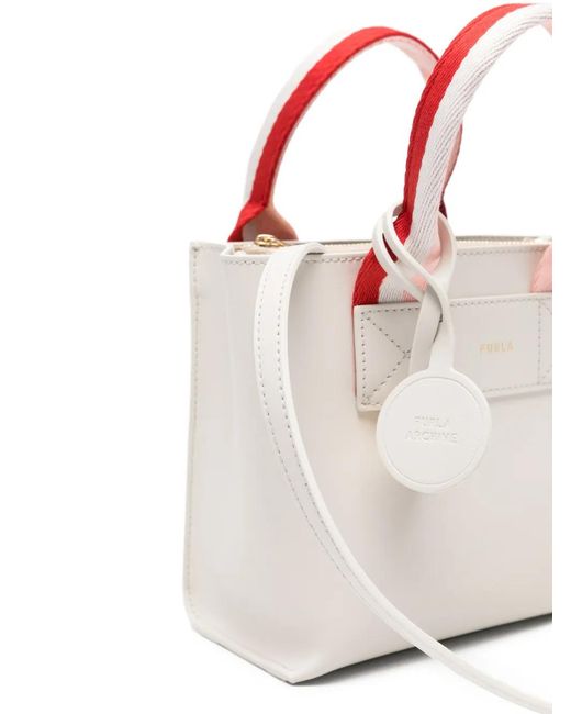 Furla White Divide Mini Bag