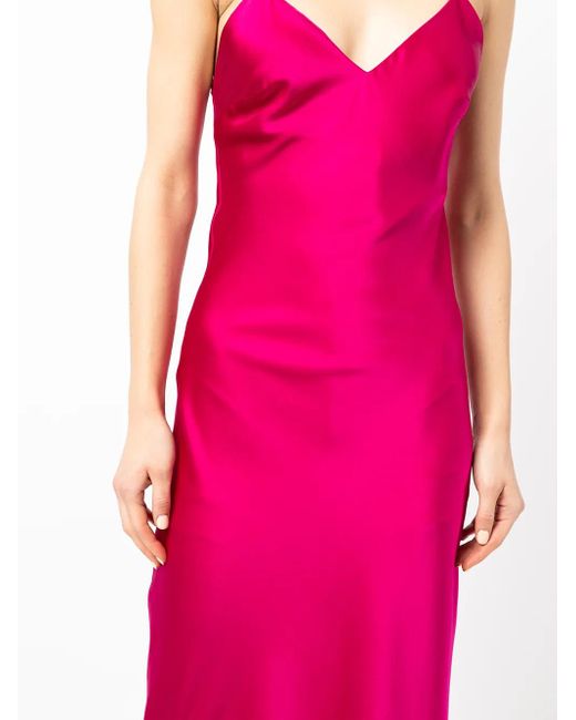 Gilda & Pearl Pink Sophia Midi Slip Dress