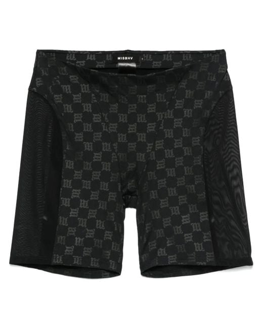 Culotte de ciclismo con monograma M I S B H V de color Black