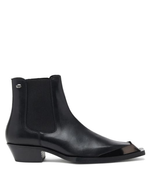 DIESEL Black D-Tona Ch Ankle Boots for men