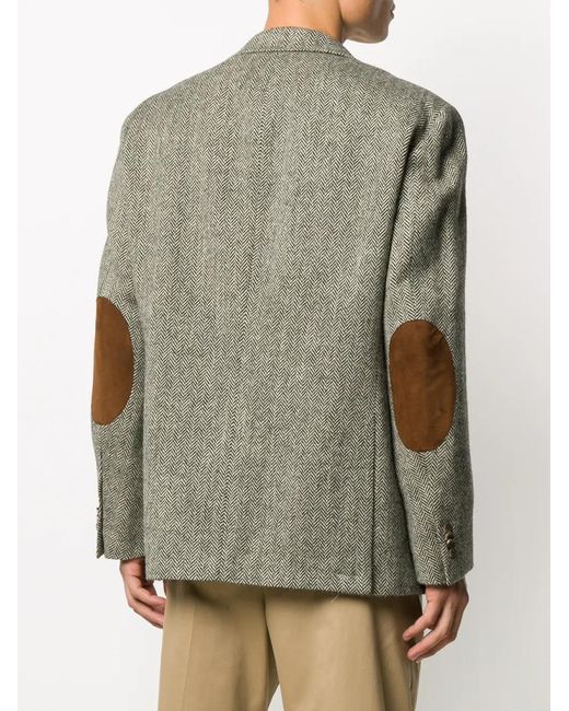 Polo Ralph Lauren Brown Herringbone Single-Breasted Blazer for men