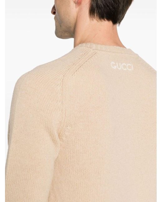メンズ Gucci ロゴ セーター Natural