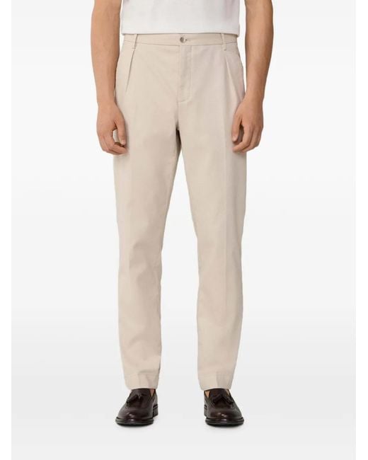 Hackett Natural Sloane Tapered Tricotine Trousers for men
