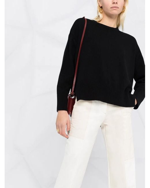 Barrie Black Iconic Cashmere Pullover